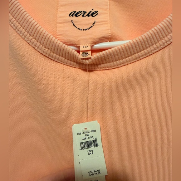 Aerie NWT. Beautiful bright orange Women's Sweatshirt. - Picture 4 of 6